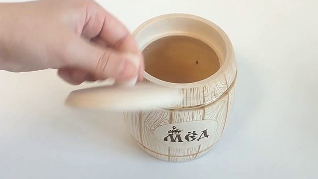 Бочонок деревянный для меда "Бондарь" 1 кг. Арт. 7016