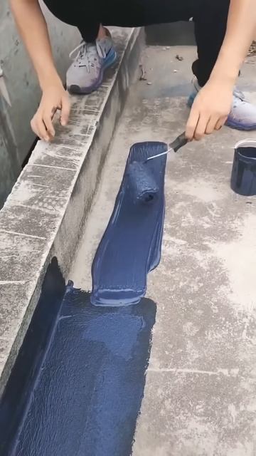 Use waterproof paint to protect the roof of your house #shorts