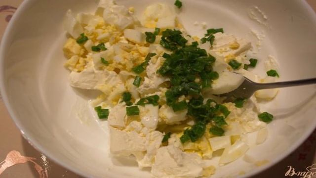 Салат с шариками из феты