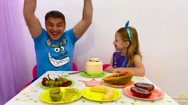 Лайк Настя и папа учатся считать до 10