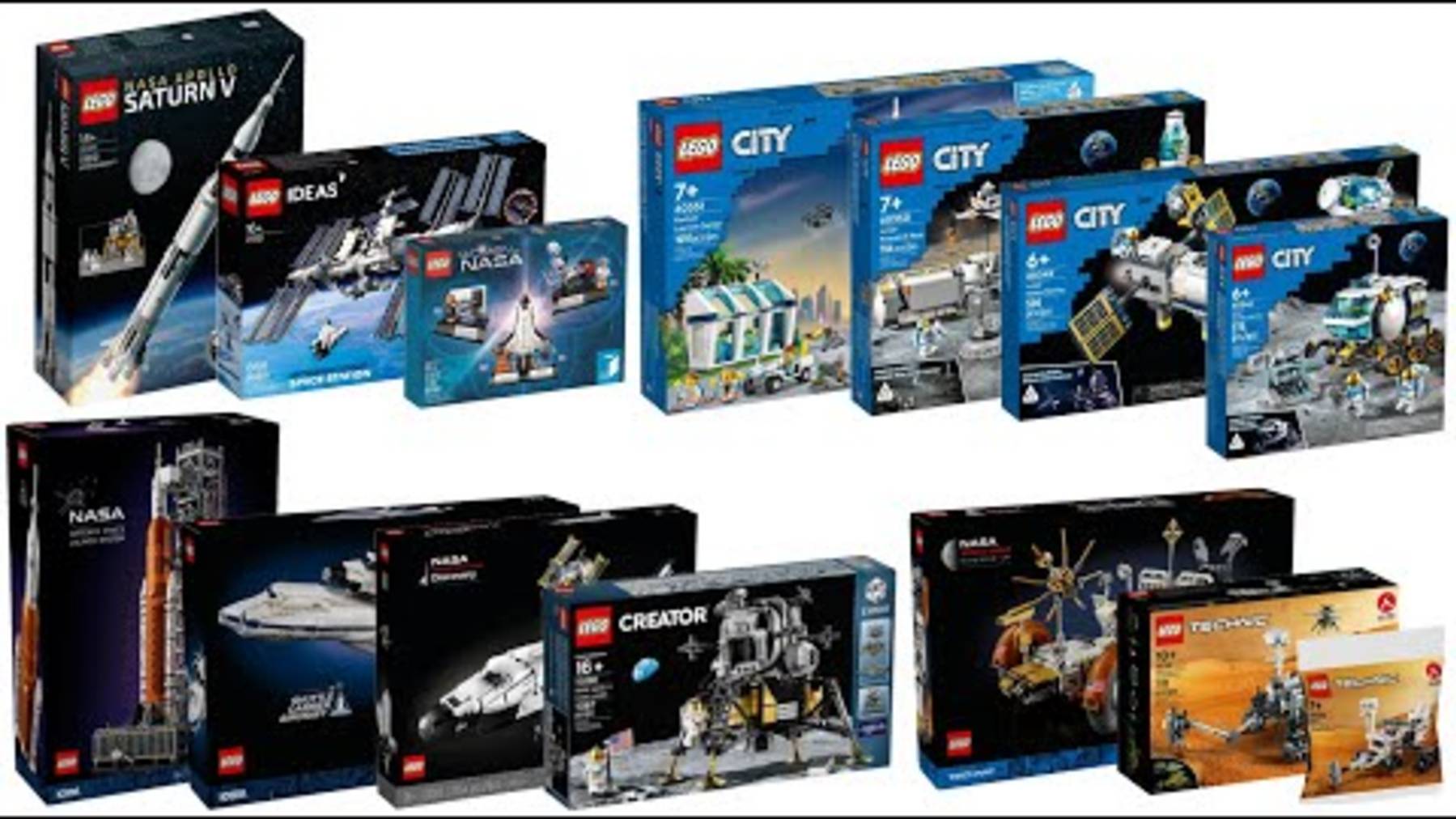 Все наборы LEGO NASA, выпущенные в 2017 - 2025 гг. Сборник Коллекция