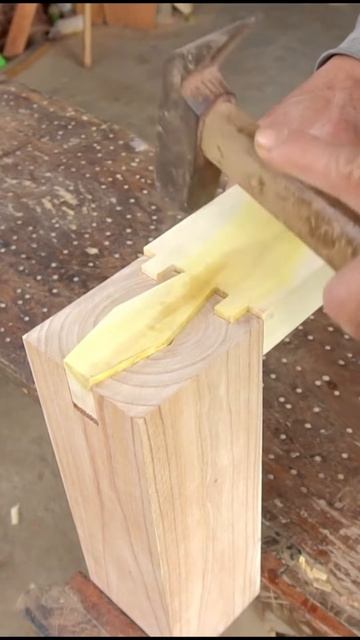 Wood joining process #shorts