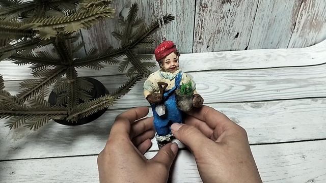 Ватная игрушка Дачник на Удачу