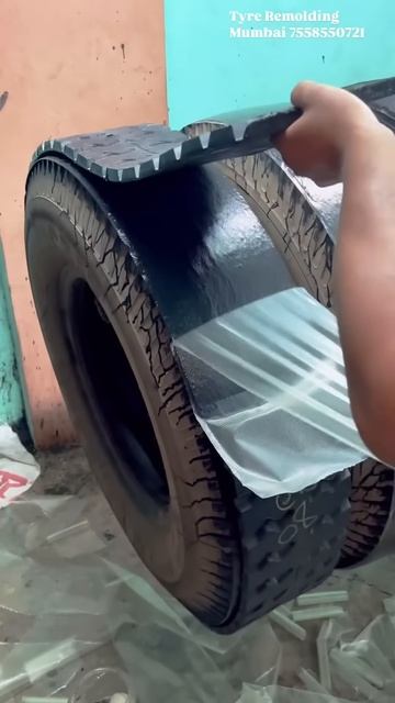 Tire vulcanization process #shorts