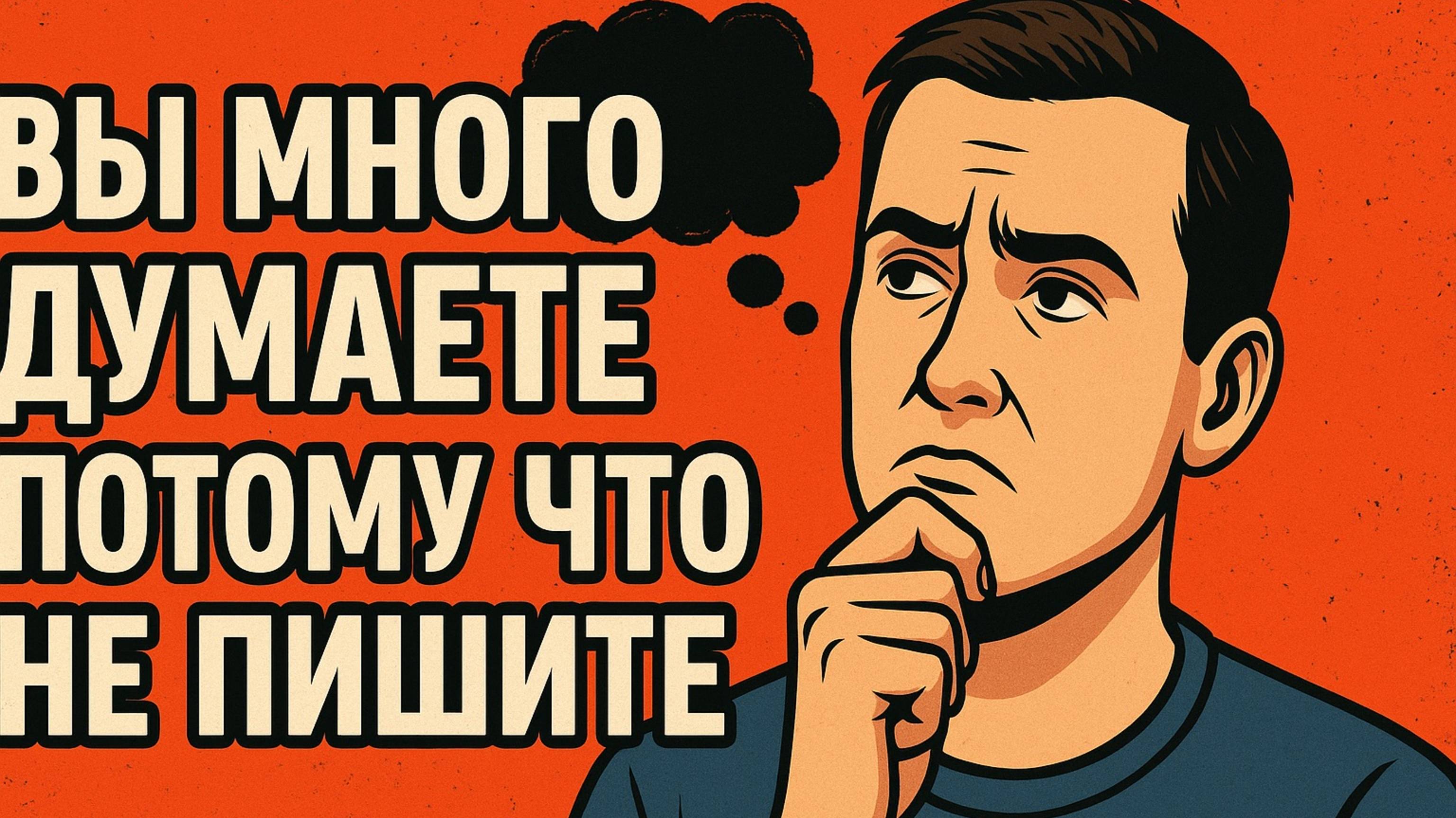 Вы много думаете, потому что не пишите. Мысли не для хранения, они для анализа