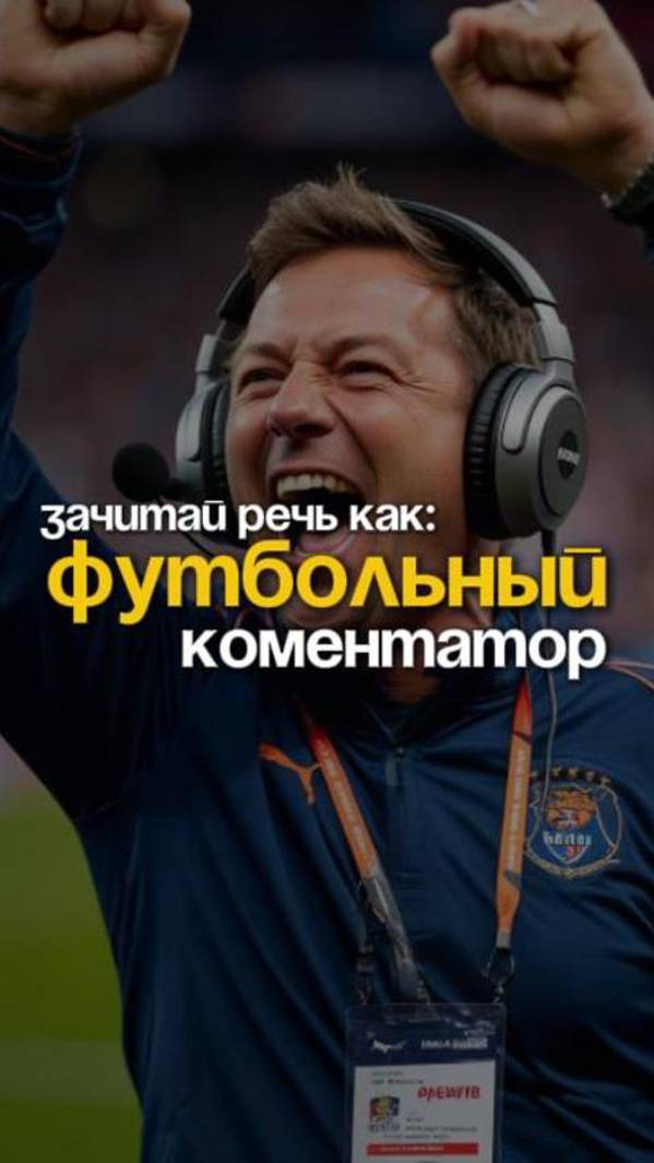 Выступи публично, как футбольный диктор