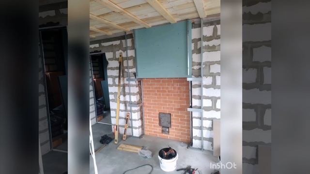 работа моего мужа, печь для бани