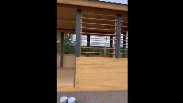 Завершенный проект - каркасная беседка и хозблок в д. Л