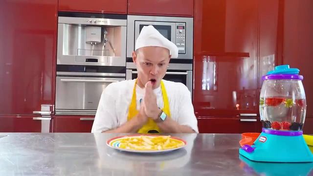 Мисс Кэйти и Мистер Макс (Miss Katy)Макс и Кэти играют с надувными пищевыми игрушками