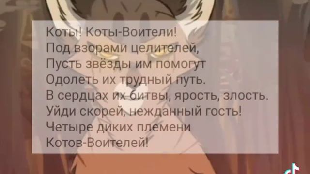 Песня котов воителей