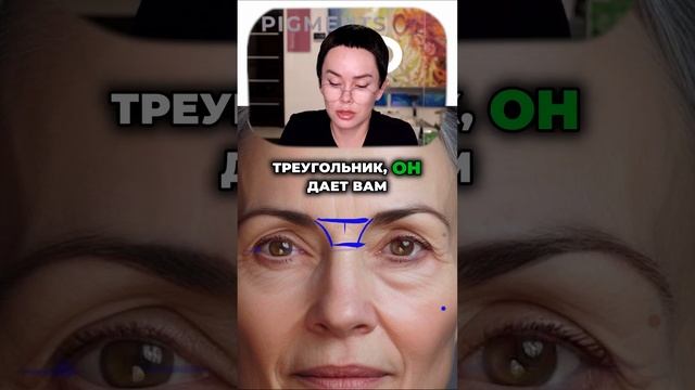 Переносица 👃 — главный ориентир в построении бровей 🖌️👁️ #перманентныймакияж #перманетброви
