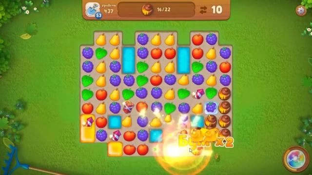 Gardenscapes.  437 уровень.