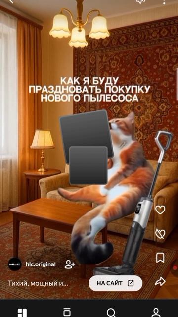 Котик Поздравляет Покупку, Нового Пылесоса!