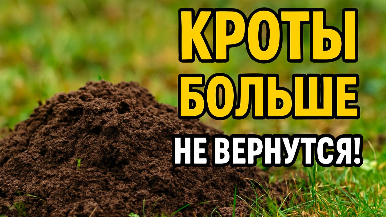 Как обидеть крота