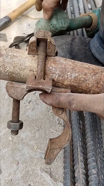 The process of connecting iron pipes #shorts