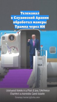 Телеканал в Саудовской Аравии обработал манеры Трампа через ИИ