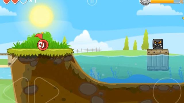 Прохождение Red Ball 4 (2 серия Зелёные холмы БОСС!!!)