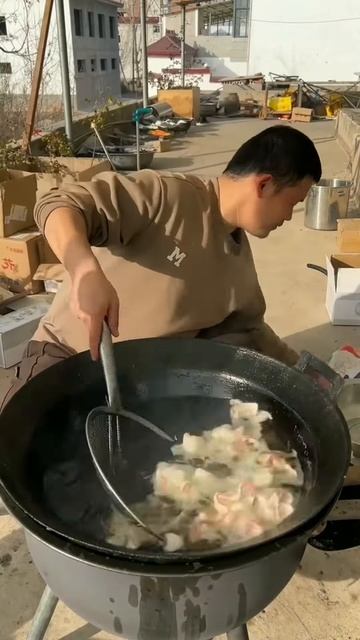 The process of frying crackers #shorts