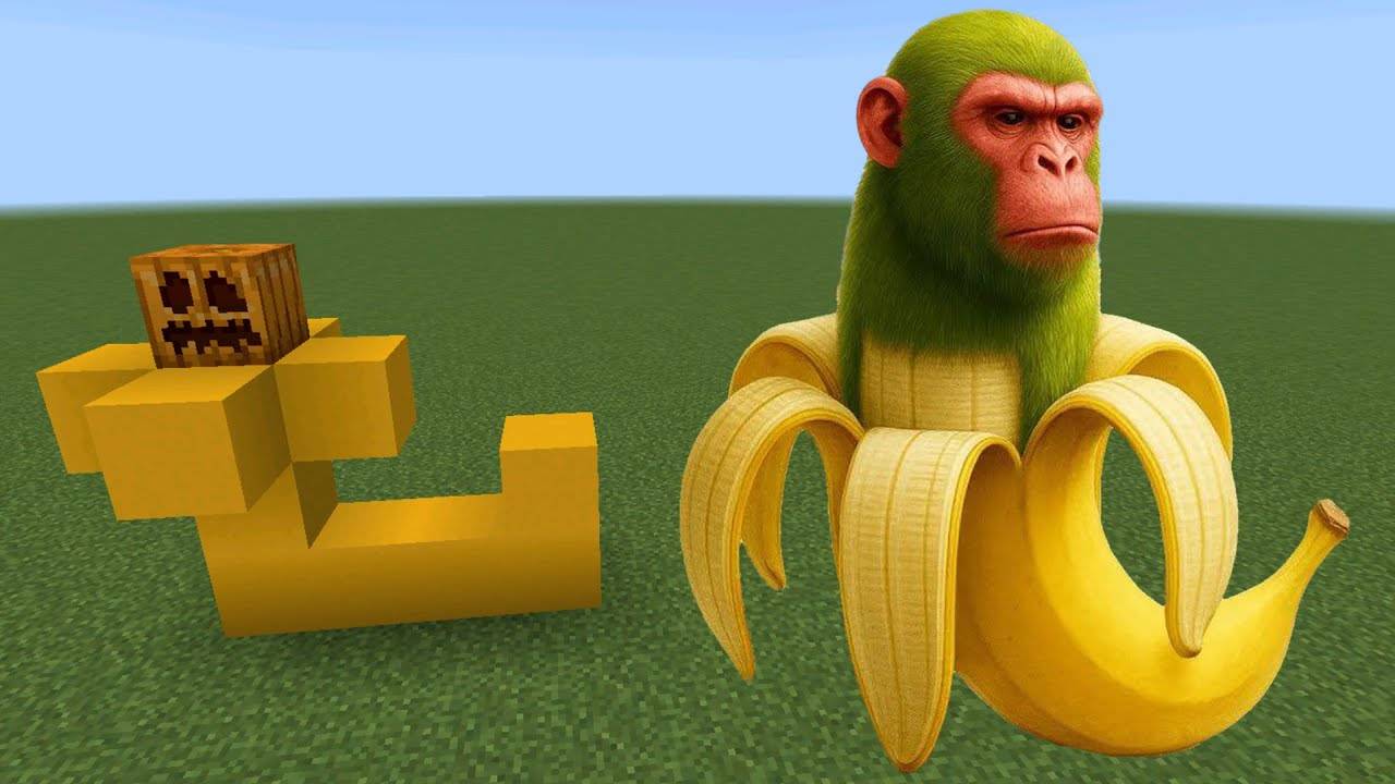 ШАМПАНЗИНИ БАНАНИНИ МАЙНКРАФТ