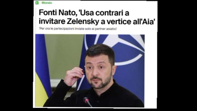 🇺🇸👊🇺🇦 США против приглашения Зеленского на саммит НАТО в июне — Ansa