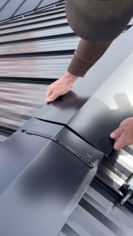 The process of installing a steel roof #shorts