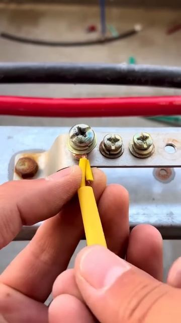 This is the process of installing cables on bolts #shorts