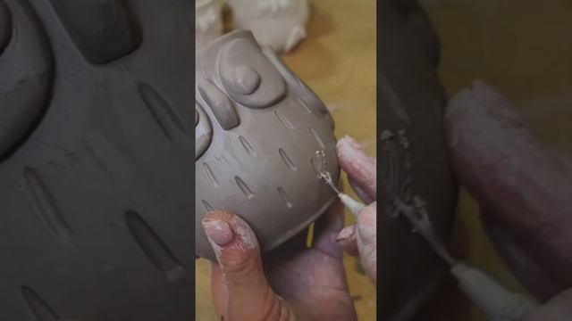 Кружка из Глины (Сова Букля) Гончарная мастерская - Сергуниных #кружка #ручная_работа #своимируками