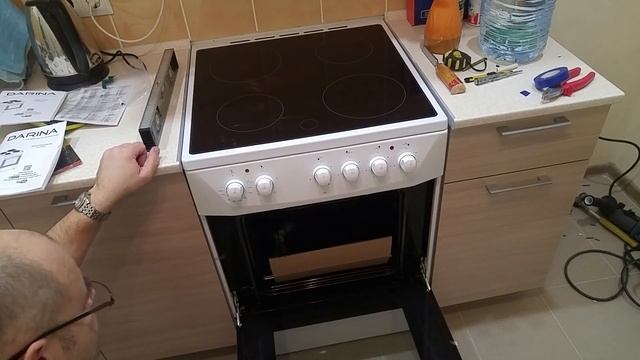 Как подключить электроплиту. Плита Дарина с  стеклокерамическим покрытием.