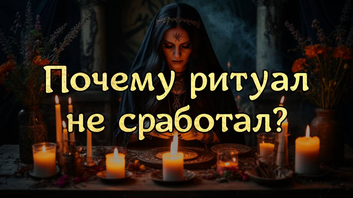 ПОЧЕМУ РИТУАЛЫ НЕ РАБОТАЮТ: ОСНОВНЫЕ ПРИЧИНЫ