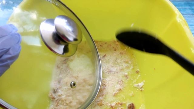 Добавляю 2 ложки и СТЕКЛЯННЫЕ КРЫШКИ как новые: ЖИР, НАГАР и ГРЯЗЬ отлетают на глазах