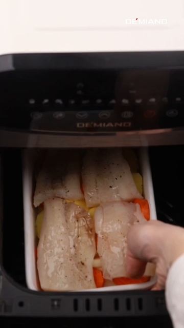 Треска по-деревенски с овощами в аэрогриле Demiand 🐟