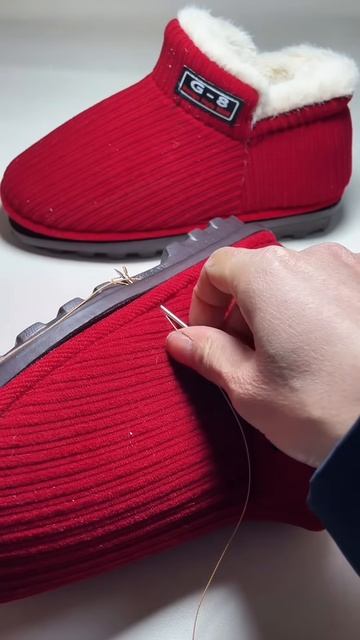 The process of sewing shoes #shorts