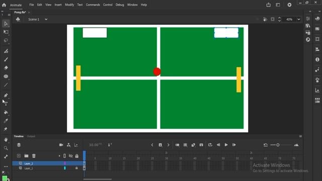 23. Ping Pong Game on Adobe Animate