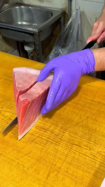 Tuna fish meat cutting process #shorts