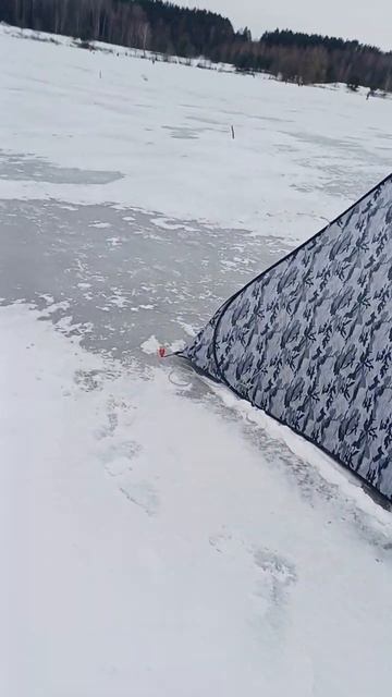 Зимняя рыбалка в палатке 🎣👍