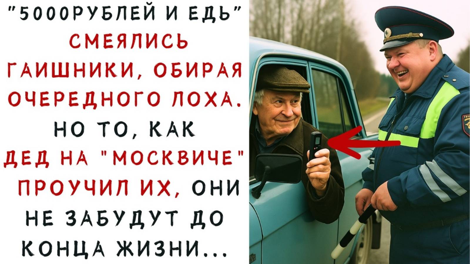 Истории из жизни. Дед на Москвиче ловко проучил Аудио рассказы, Жизненные истории слушать