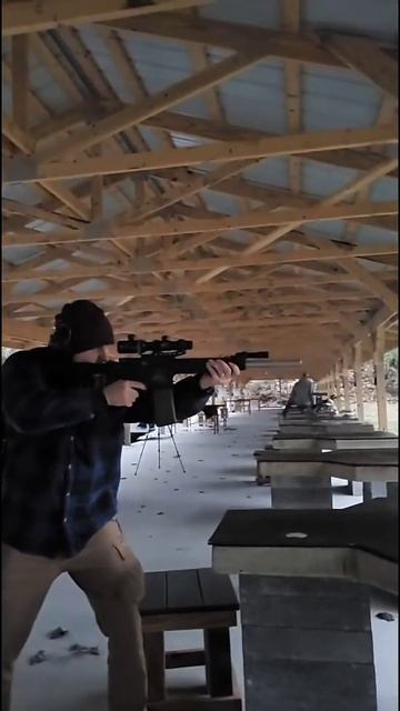Cреляю из своей AR-15 без пламегасителя. Shooting my AR-15 with no muzz