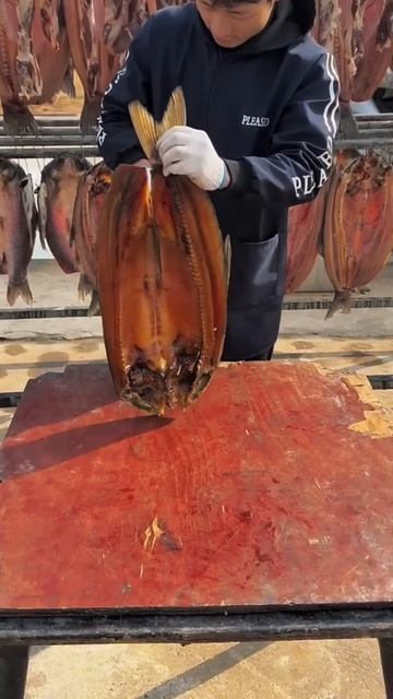 This fish is grilled using smoke #shorts