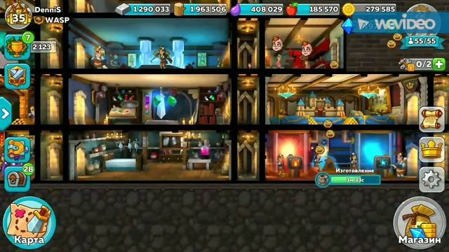 Прохождение подземелья в Hustle Castle