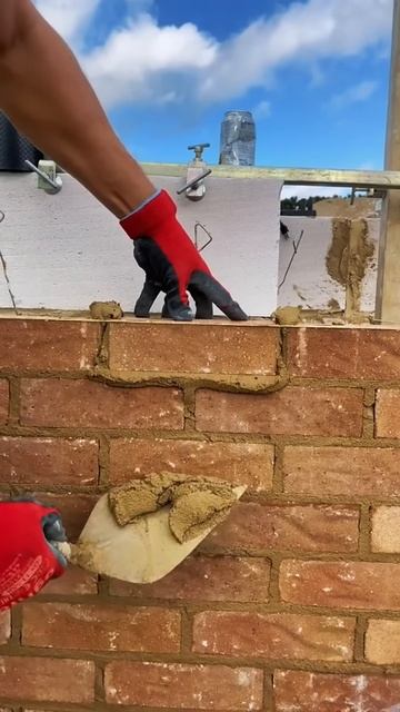 The process of installing bricks correctly #shorts