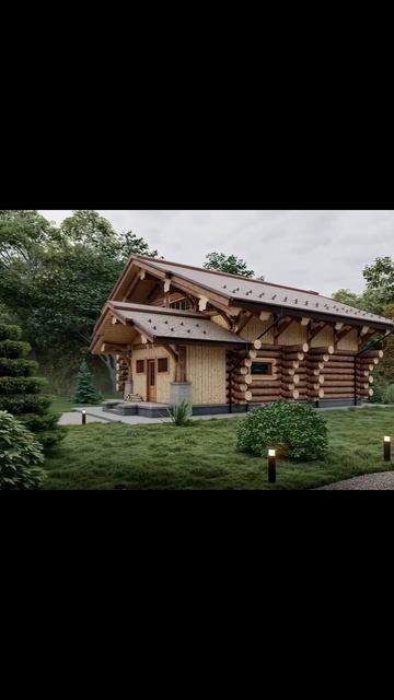 Проект "Банный комплекс АМУР"#китежъград #woodworking #срубы #wood