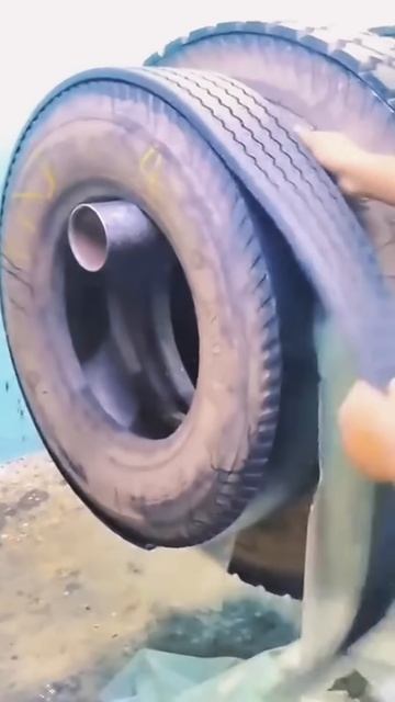 Used tire restoration #shorts