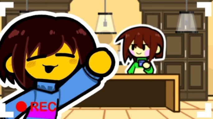 Фриск разыгрывает над Чарой || Undertale анимация