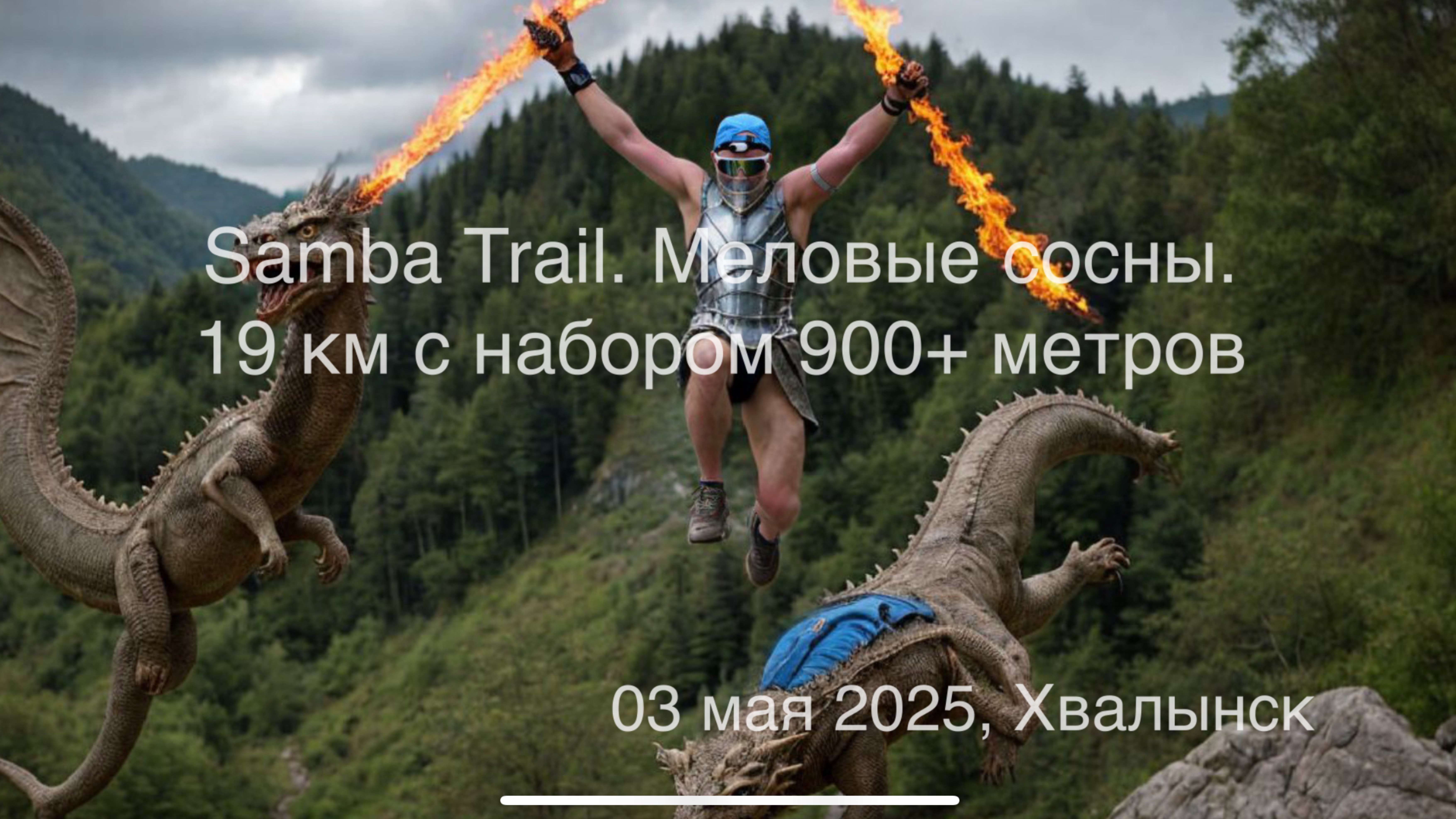 Samba Trail 2025. Меловые сосны. 19 км с набором 900 метров. Забег на который хочется возвращаться