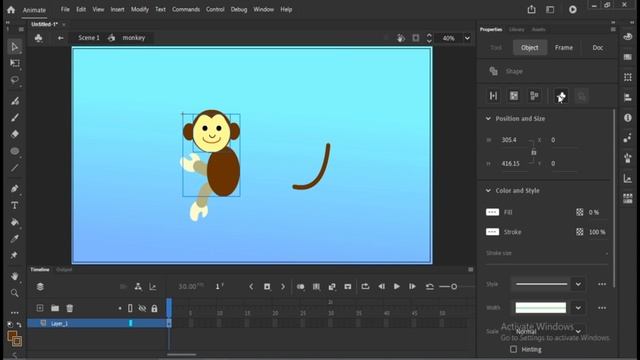 12. Monkey Picking Banana