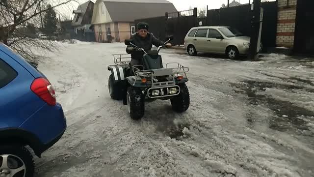 Квадроцикл в дождливый декабрьский день
