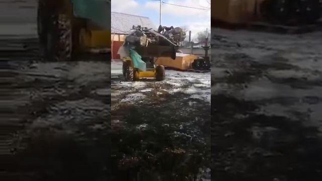 Промышленный cельхохозяйственный захват Exten MJ1 для мини-погрузчика. Ковш с прижимом.
