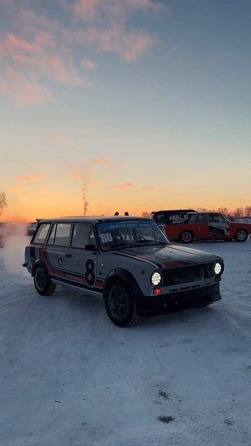 2102 Утюг, дрифтспек, мишлен, обвес 'Колобок'.  ##winterdrift #2102