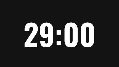 29 минут таймер