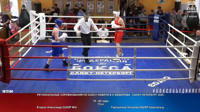 60 75 кг Егоров Александр СШОР №2 Горошилов Николай СШОР Красногв.р.